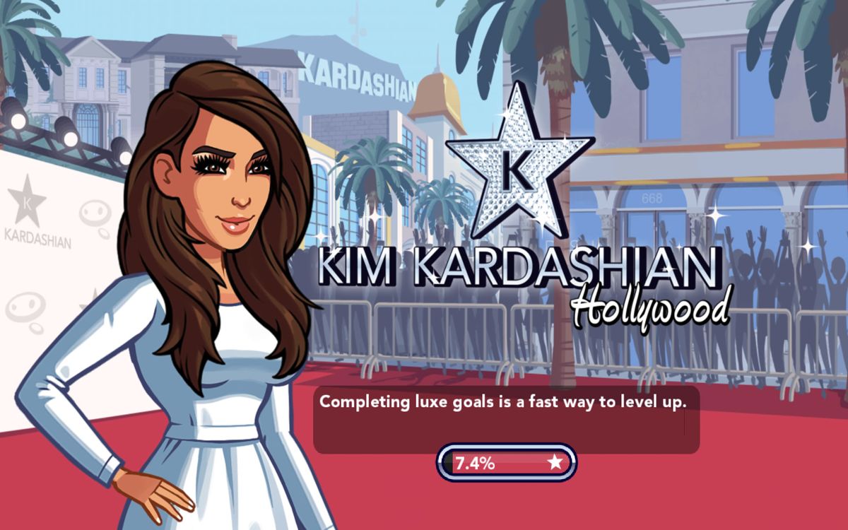 Kim Kardashian: Hollywood (Android) screenshot: Title / Loading screen
