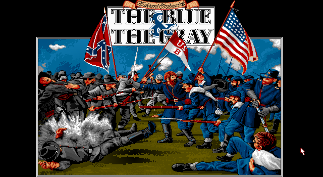 Edward Grabowski's The Blue & The Gray (DOS) screenshot: Title screen