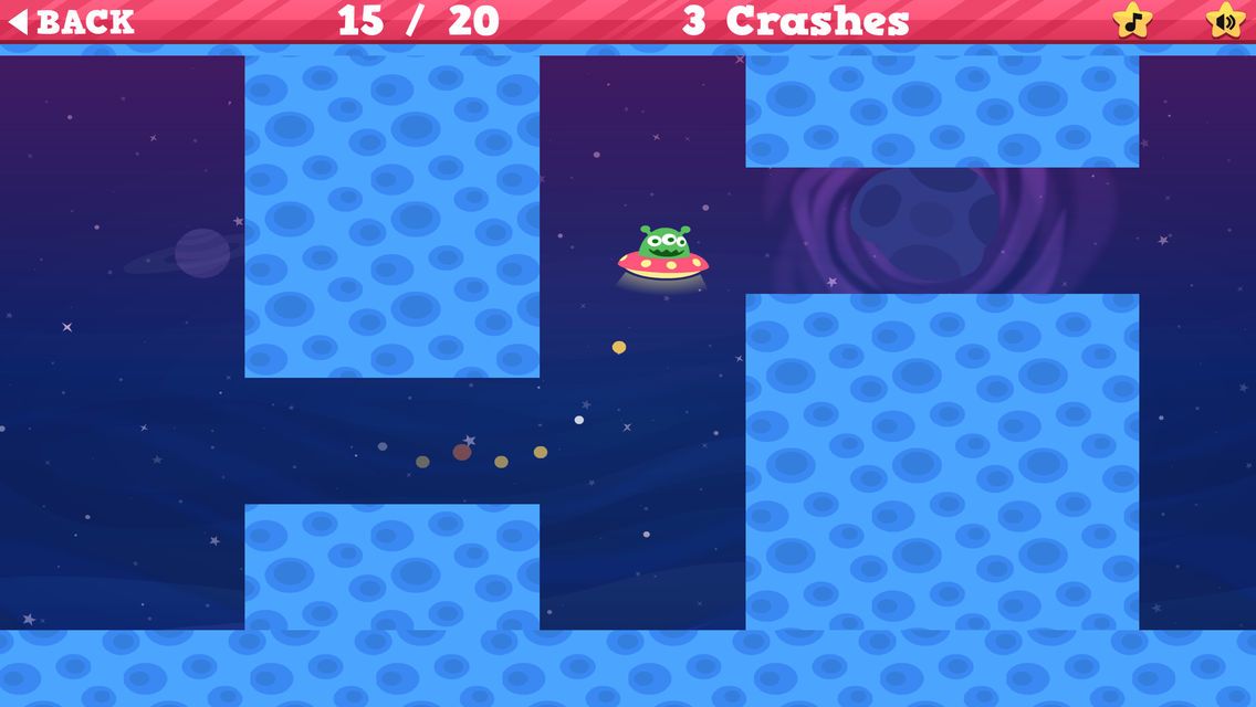 Planet Revenge (iPhone) screenshot: World 1 - Level 15