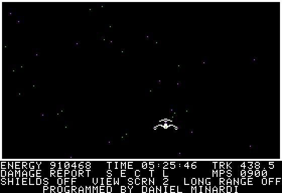 Rings of Saturn (Apple II) screenshot: Details of Programmer