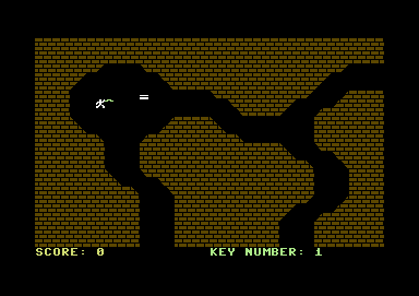 The Adventurer (Commodore 64) screenshot: Starting position