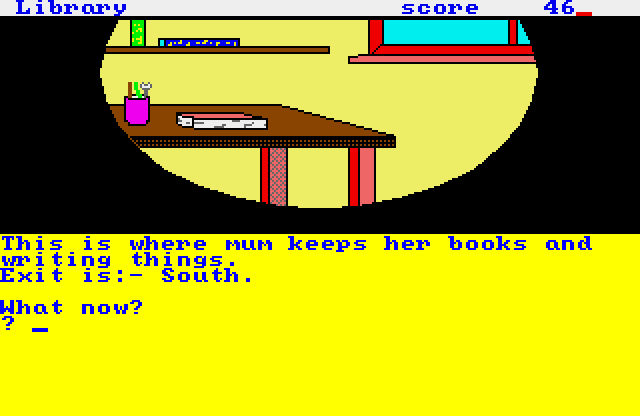 Tidy the House (Amiga) screenshot: Library