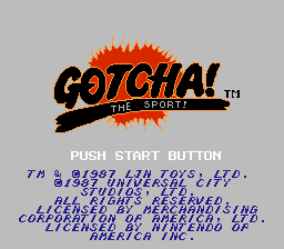 Gotcha! The Sport! (NES) screenshot: Title Screen