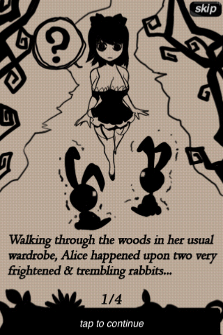 Alice's Adventures: Rabbit Hole of Death (iPhone) screenshot: Intrduction