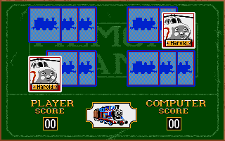 Thomas the Tank Engine & Friends (Amiga) screenshot: Memory Game - Found a match!