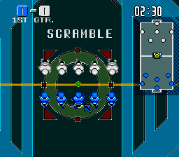 Powerball (Genesis) screenshot: The opening scramble