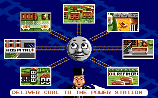 Thomas the Tank Engine & Friends (Amiga) screenshot: Choose an assignment.