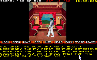 Countdown (DOS) screenshot: A plug for Mean Streets... :-)