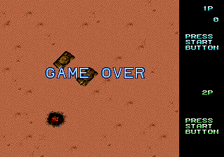 Vapor Trail (Genesis) screenshot: Game over