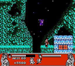 Conquest of the Crystal Palace (NES) screenshot: Yikes, attack from behind!