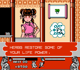 Conquest of the Crystal Palace (NES) screenshot: You can buy items in Kim's Shop