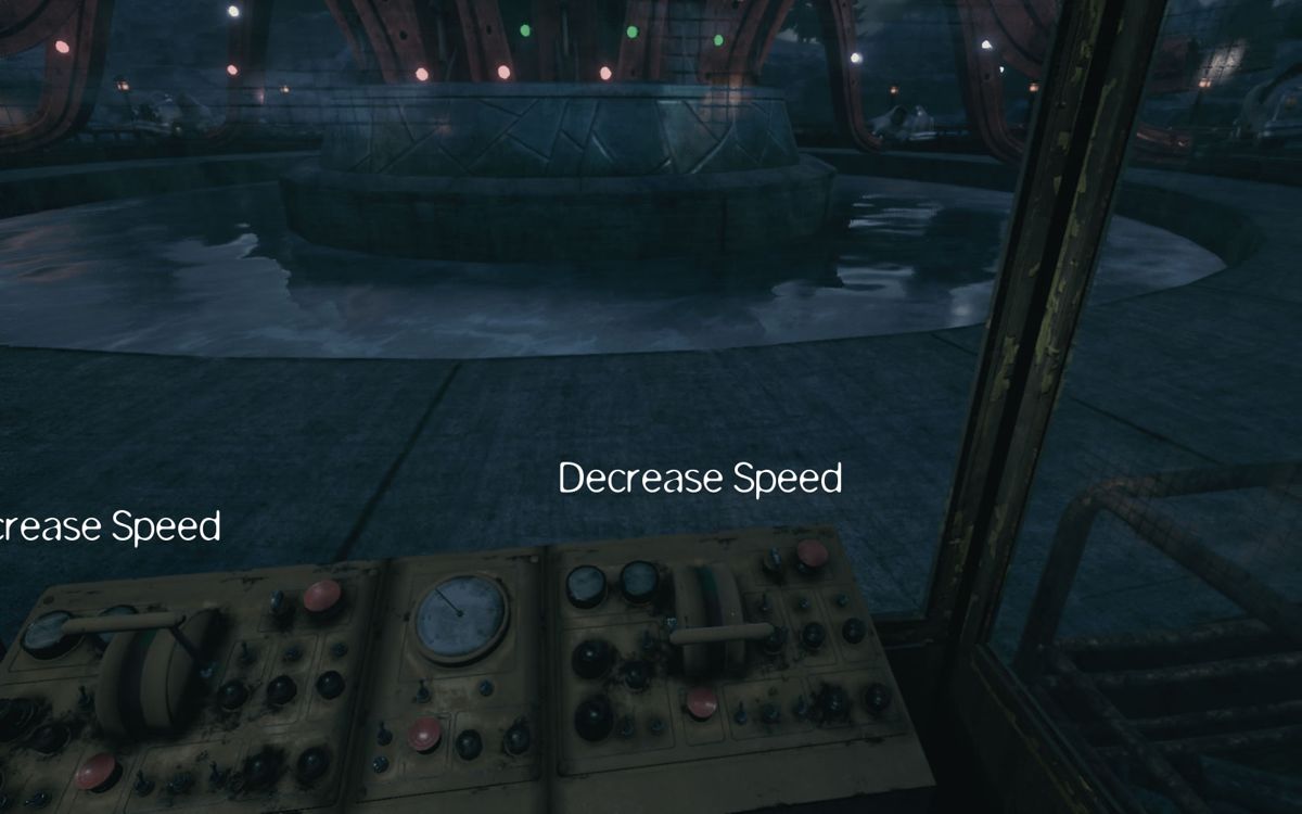 The Park (Windows) screenshot: Controls to operate the ride.