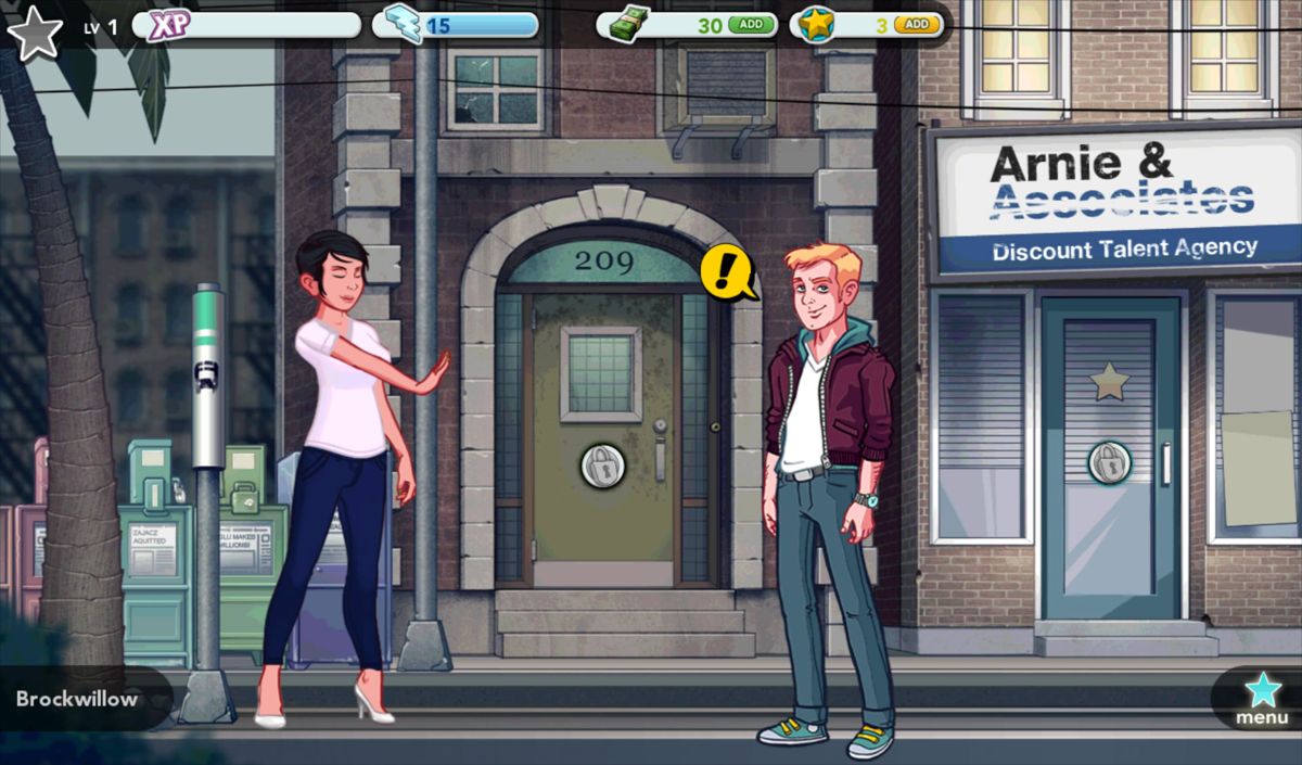 Stardom: The A-List (Android) screenshot: In front of your new apartment