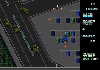 Screenshot of Vapor Trail (Genesis, 1989) - MobyGames