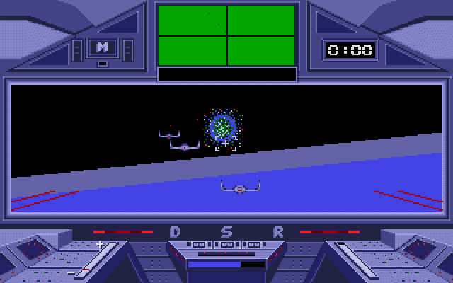 S.D.I. (Atari ST) screenshot: Enemy shot down