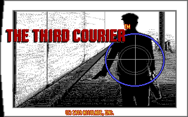 The Third Courier (DOS) screenshot: Title screen