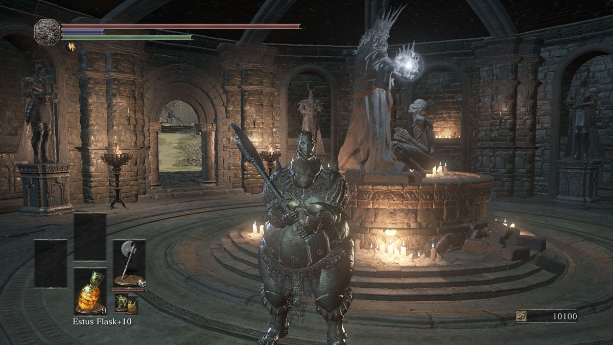 Dark Souls III: The Ringed City (Windows) screenshot: Hmm... is there any way to get that item?..