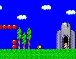 Alex Kidd in Miracle World (SEGA Master System) screenshot: The old man who tells you your mission