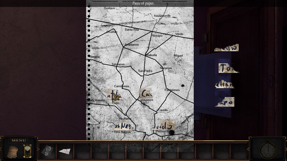 Art of Murder: The Secret Files (Windows) screenshot: Retracing the steps