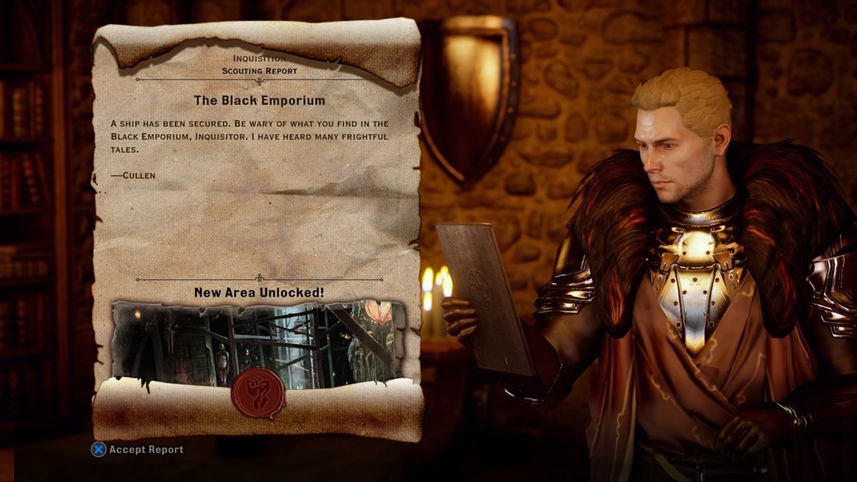Screenshot of Dragon Age Inquisition The Black Emporium (PlayStation