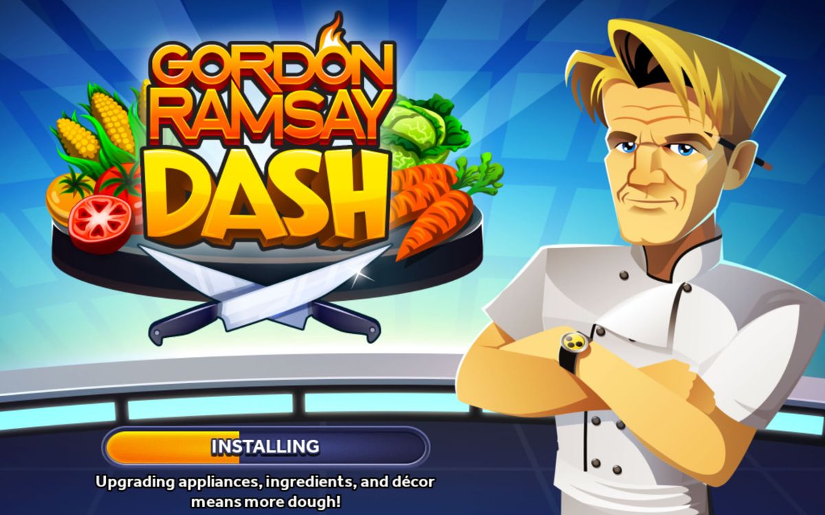 Gordon Ramsay: Dash (Android) screenshot: Title / Loading screen