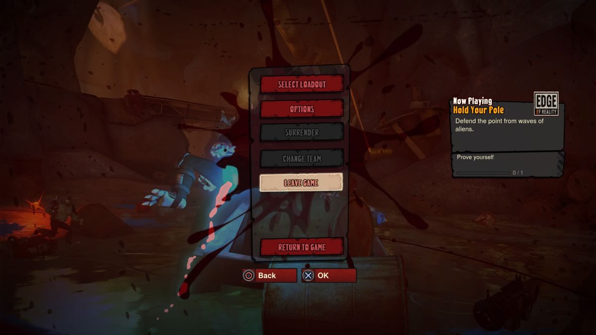 Loadout (PlayStation 4) screenshot: In-game menu