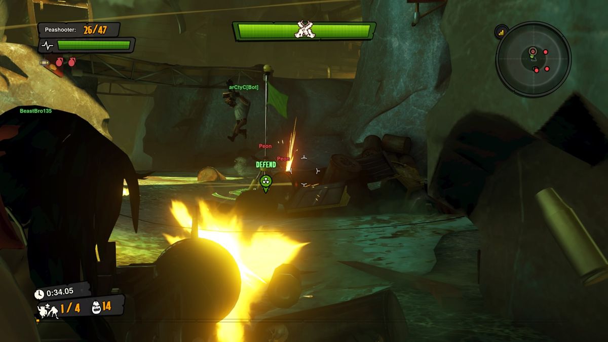Loadout (PlayStation 4) screenshot: Enemy team is attacking