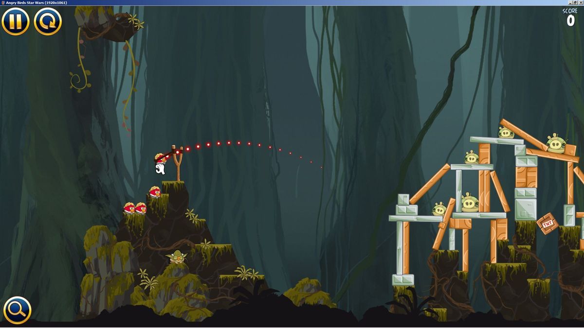 Angry Birds: Star Wars (Windows) screenshot: The first mission in The Path Of The Jedi