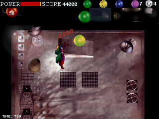 They Call Me... The Skul (DOS) screenshot: Powerups appear in these balls