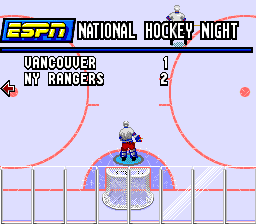 ESPN National Hockey Night (Genesis) screenshot: The score so far