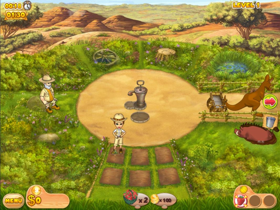 Farm Mania: Hot Vacation (Windows) screenshot: Level 1