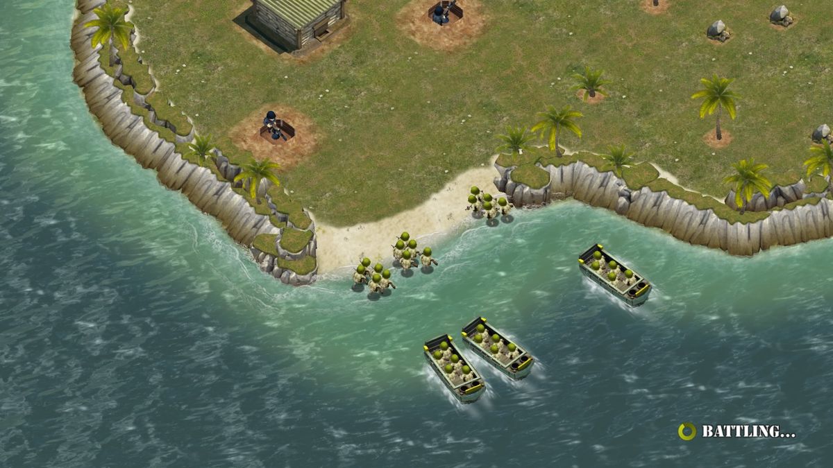 Battle Islands (PlayStation 4) screenshot: Beach landing