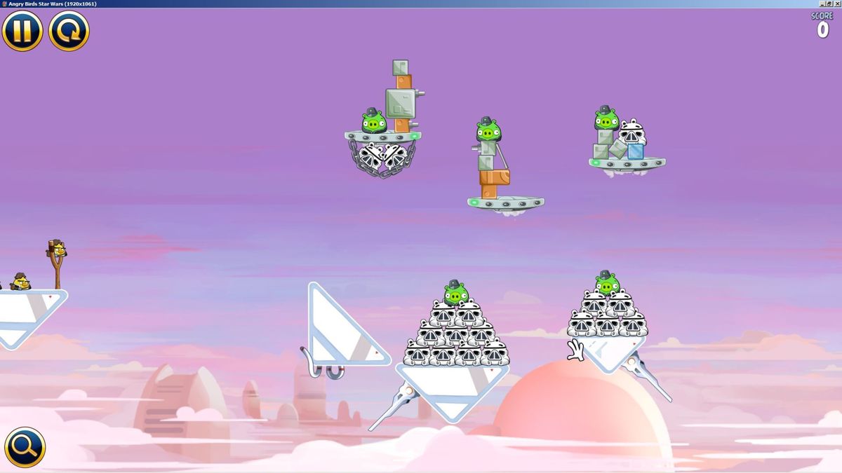 Angry Birds: Star Wars (Windows) screenshot: The first mission of Cloud City