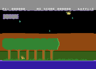 Koffi: Yellow Kopter (Atari 5200) screenshot: Mountain valley