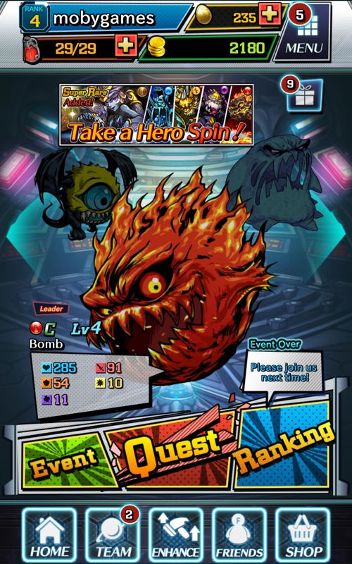 Screenshot of Justice Monsters Five (Android, 2016) MobyGames