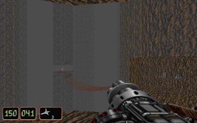 Wanton Destruction (DOS) screenshot: Got an Ewok village vibe going on here.