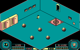 Mission (Amstrad CPC) screenshot: You are descended to tunnels...
