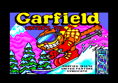 Garfield: Winter's Tail (Amstrad CPC) screenshot: Loading screen