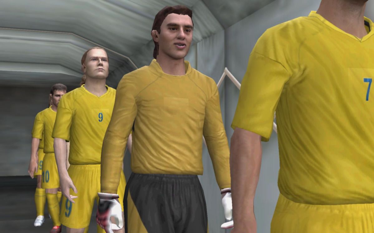 FIFA Soccer 08 (Windows) screenshot: Home team preparing for game