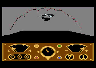 The Eidolon (Atari 8-bit) screenshot: A Rotofly, one of many strange creatures