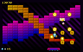 Cybersphere Plus (DOS) screenshot: Level 2.