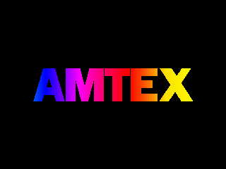 Eight Ball Deluxe (DOS) screenshot: Amtex logo