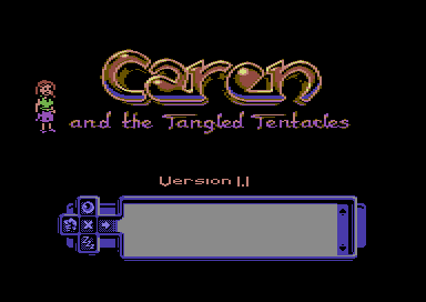 Caren and the Tangled Tentacles (Commodore 64) screenshot: Title screen