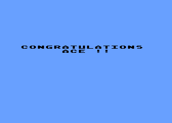 Spitfire Ace (Atari 8-bit) screenshot: That makes me an ace!