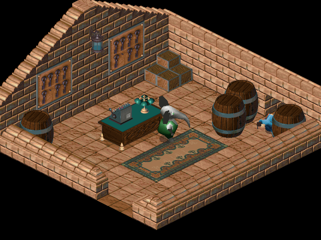 Relentless: Twinsen's Adventure (DOS) screenshot: A secret passage