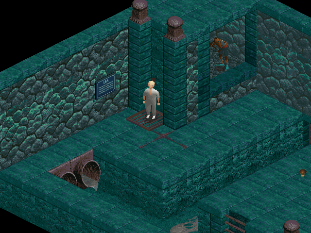 Relentless: Twinsen's Adventure (DOS) screenshot: Sewers