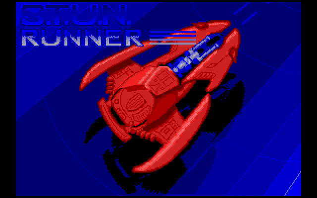 S.T.U.N. Runner (Amiga) screenshot: Title screen