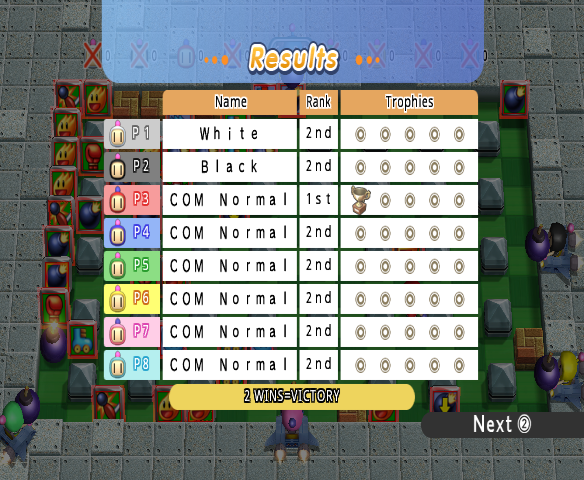 Bomberman Blast (Wii) screenshot: Can't win 'em all.