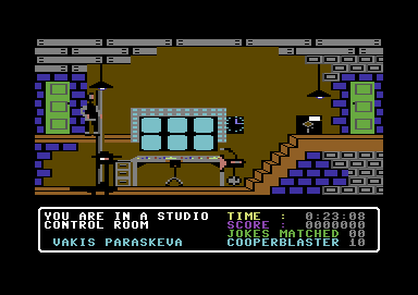 The Adventures of Bond... Basildon Bond (Commodore 64) screenshot: The control room