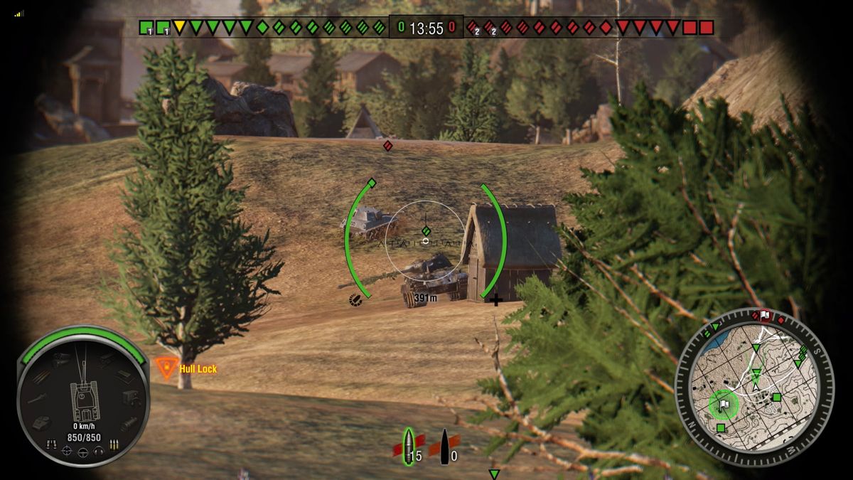 World of Tanks: Monster Revenant Loaded Bundle (PlayStation 4) screenshot: Allied Kraft's Panther in the distance